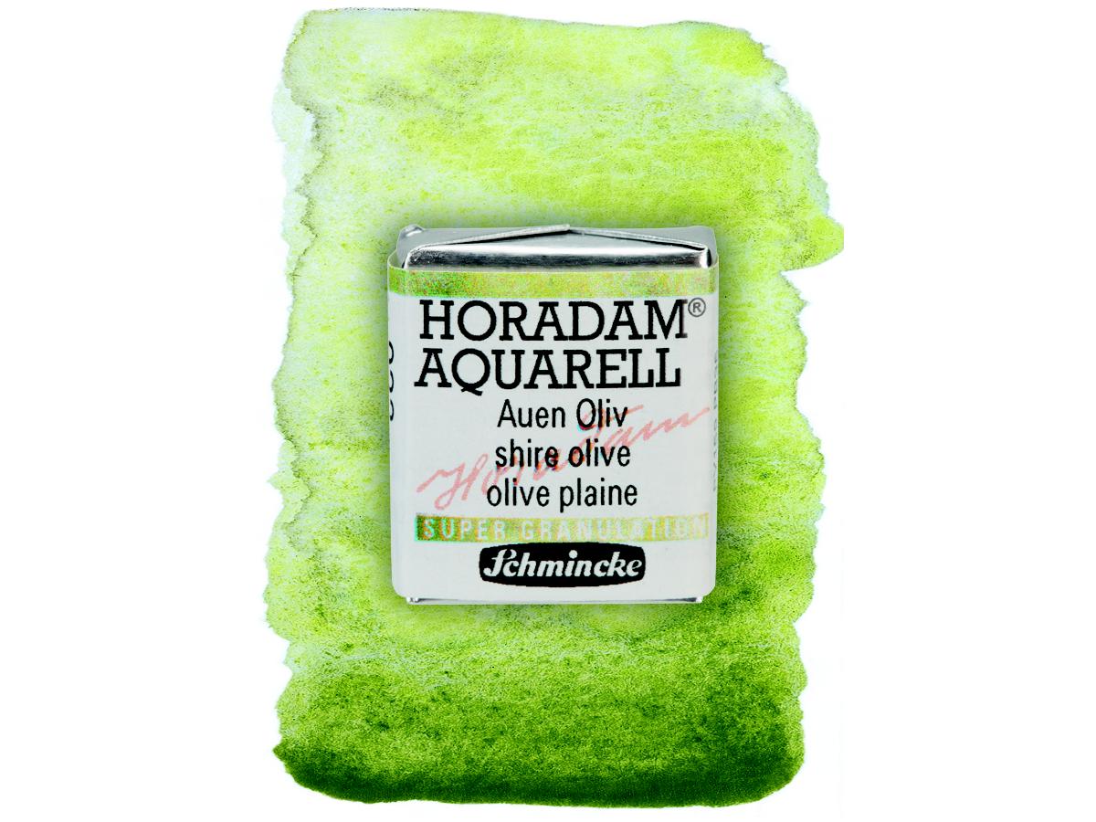 SCHMINCKE HORADAM AQUARELL 1/2 NAPF S3 932 SHIRE OLIVE 1