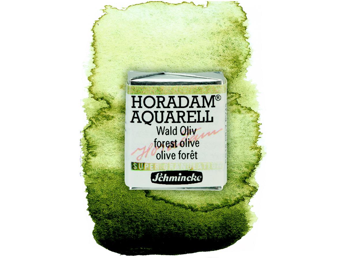 SCHMINCKE HORADAM AQUARELL 1/2 NAPF S3 941 WALD OLIV 1