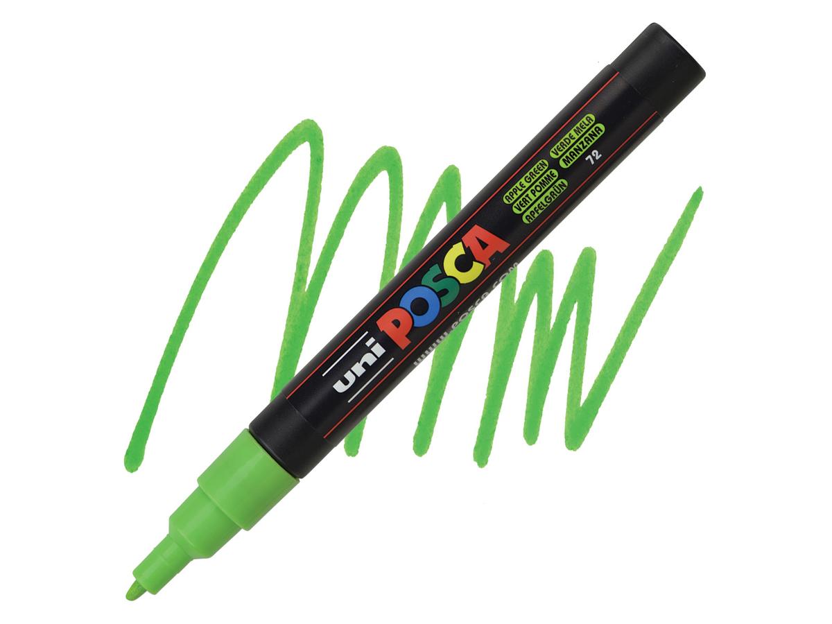UNI POSCA MARKER PC1MC APFELGRÜN EXTRA FEIN 1