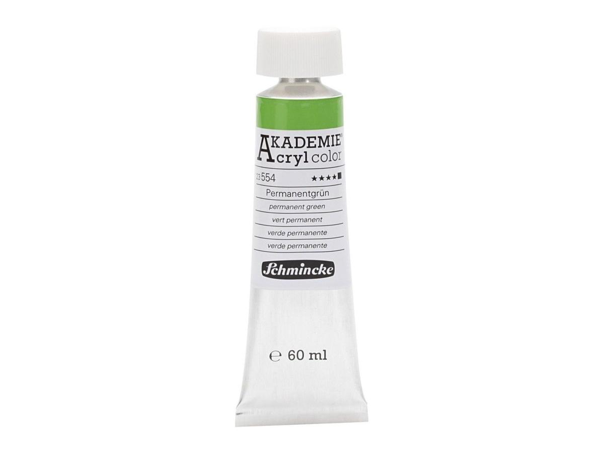 SCHMINCKE AKADEMIE ACRYL COLOR 60ML S1 554 PERMANENTGRÜN 1