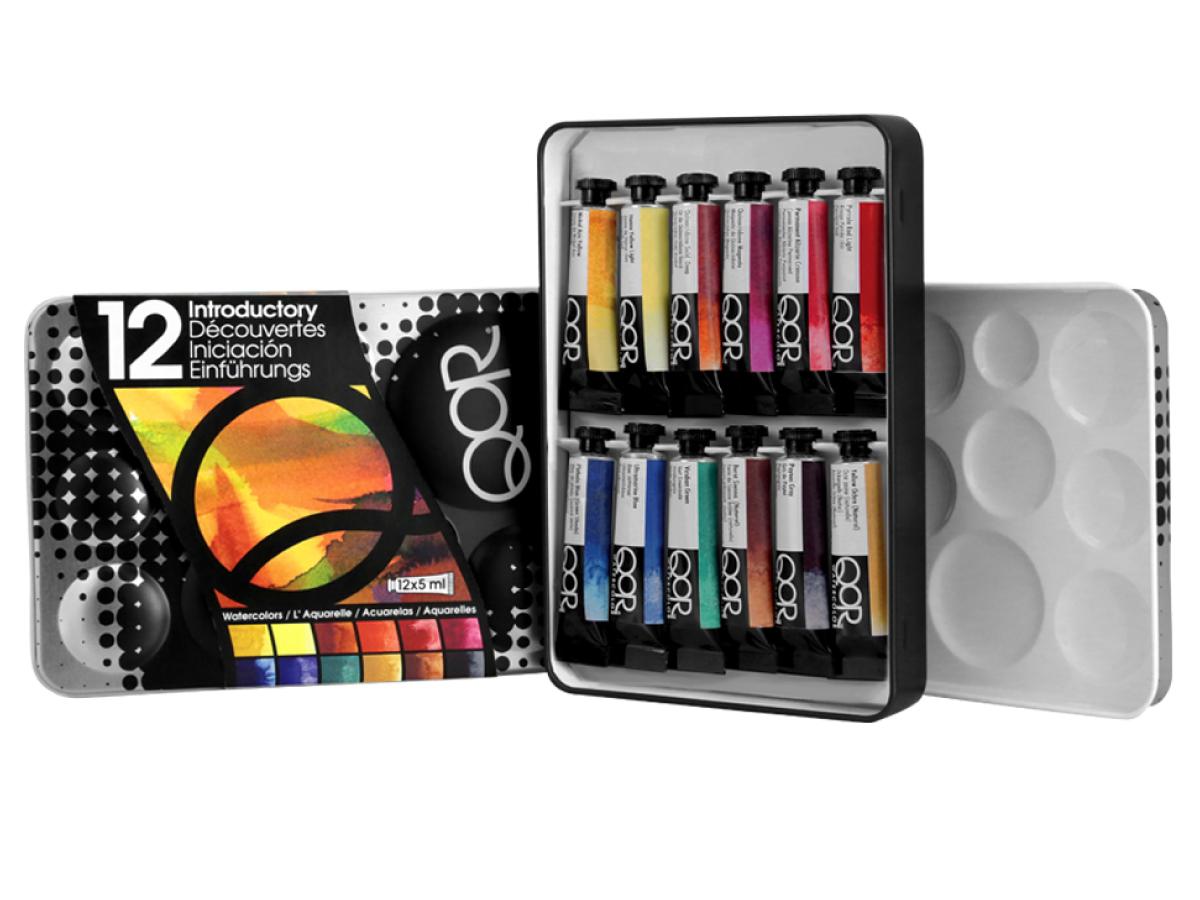 GOLDEN QOR AQUARELLFARBE  12 X 5 ML EINFÜHRUNGS SET 1