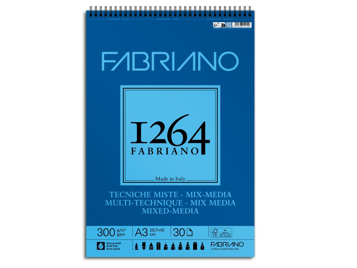 FABRIANO 1264 MIXEDMEDIA A3 300GR BLOCK
 1