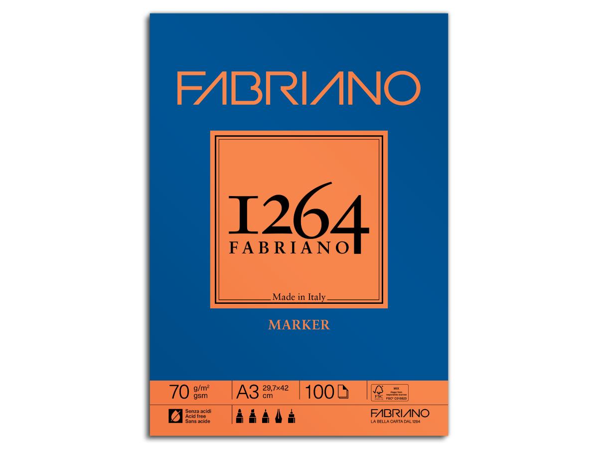 FABRIANO 1264 MARKERPAPIER A3 70GR BLOCK 1