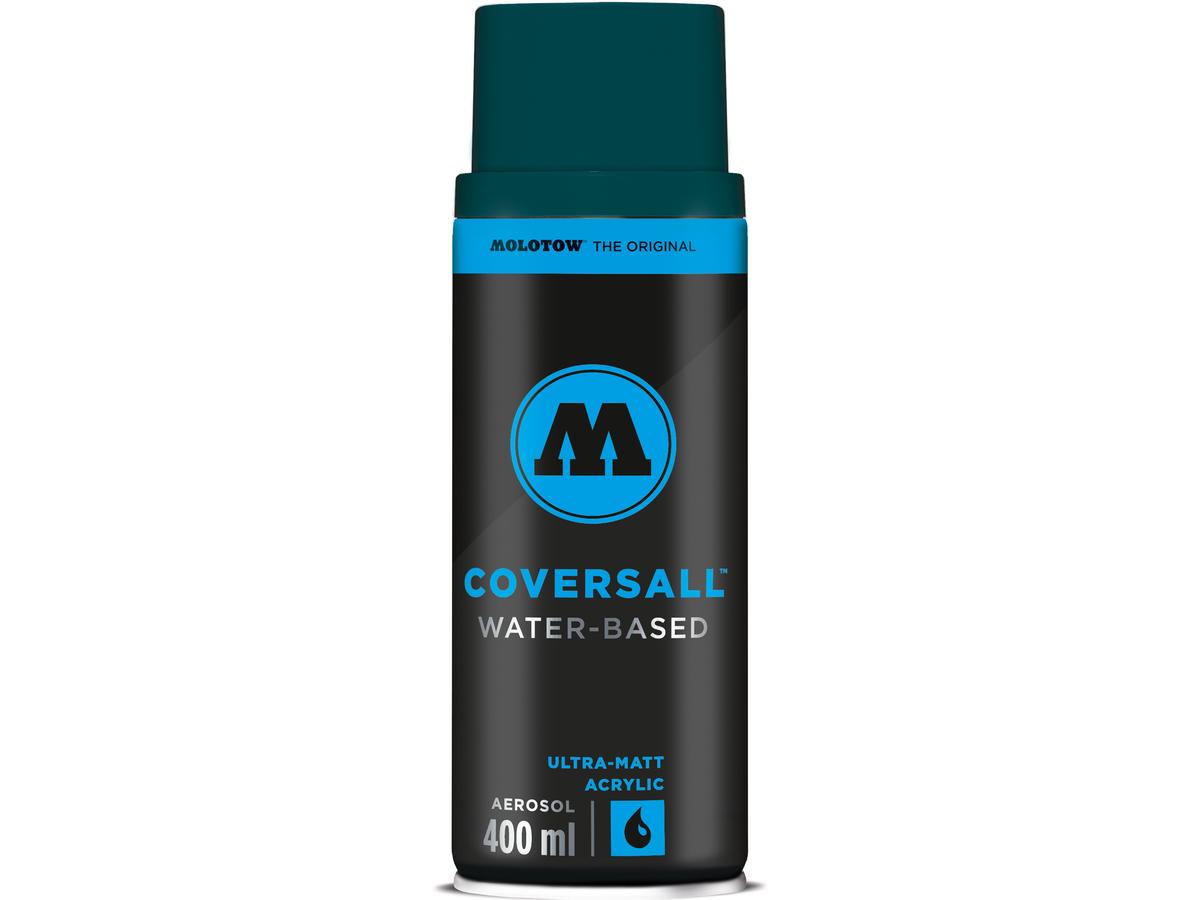 MOLOTOW COVERSALL WATER-BASED 400ML 156 TURQUOISE DARK OP=OP 1