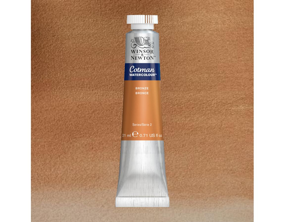 WINSOR & NEWTON COTMAN METALLIC AQUARELL 21ML 058 BRONZE 1