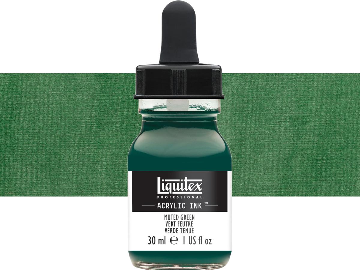 LIQUITEX ARTIST ACRYLIC INK 30ML 501 MUTED GREEN 1