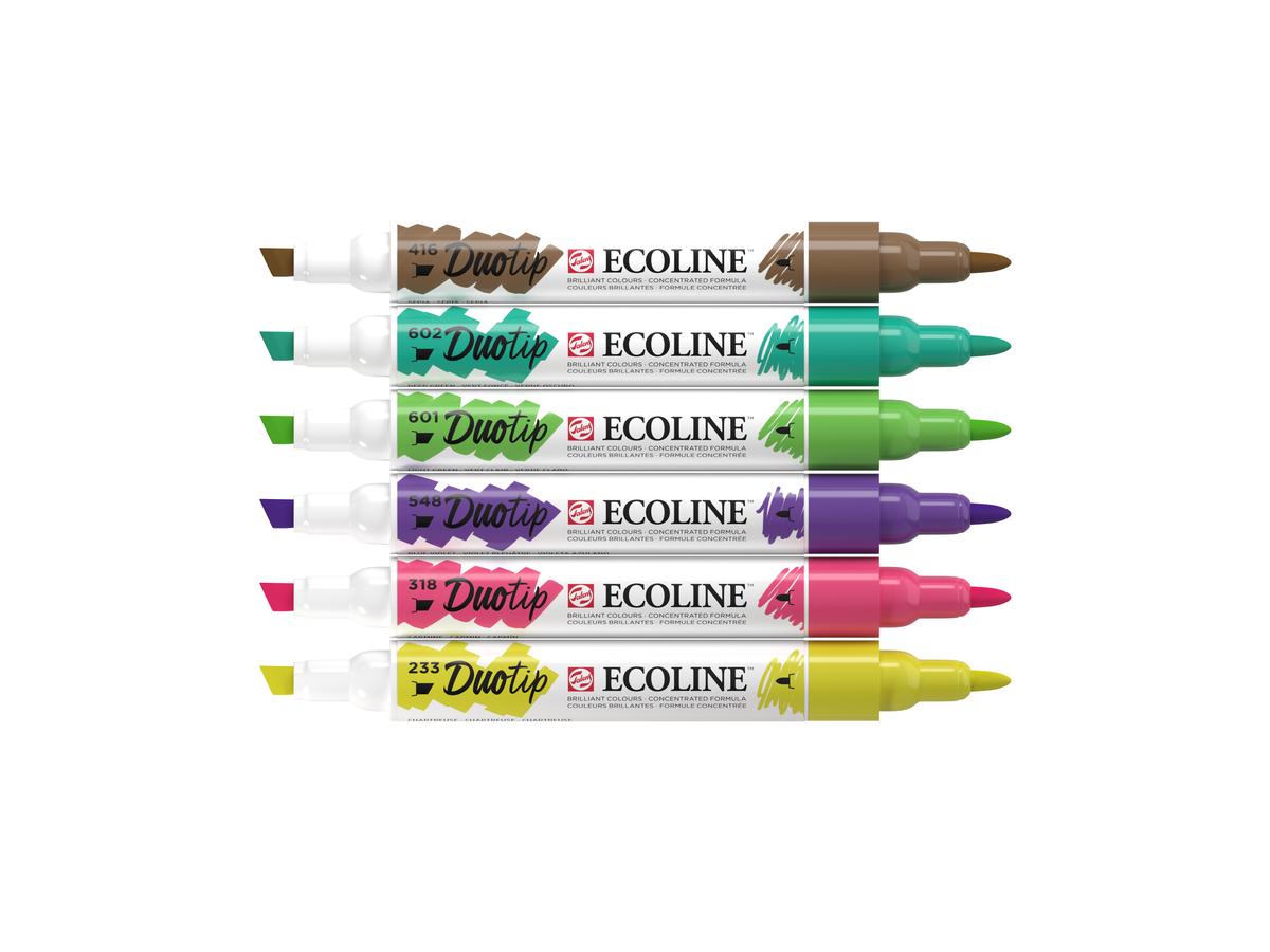 TALENS ECOLINE DUOTIP MARKER SET BOTANISCH 6 STÜCK 1
