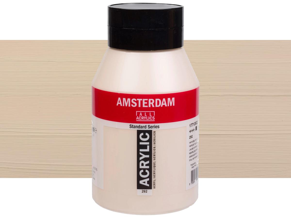 TALENS AMSTERDAM ACRYLVERF 1000ML 292 NAPELSGEEL ROOD LICHT 1