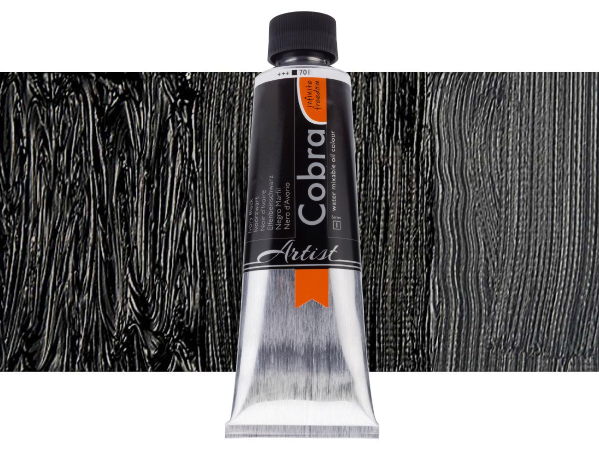 COBRA ARTIST WASSERVERMALBARE ÖLFARBE 150ML S1 701 ELFENBEINSCHWARZ 1