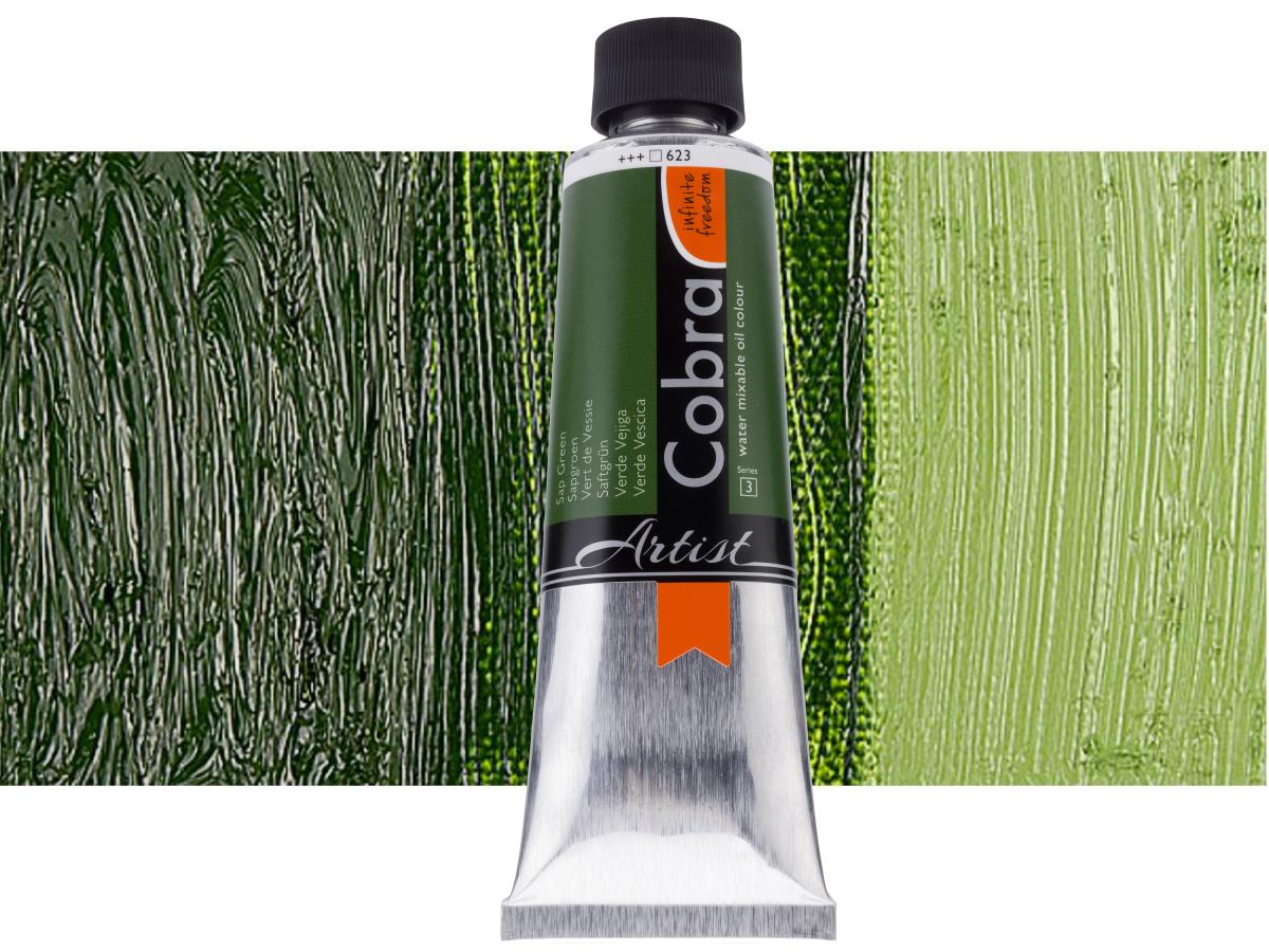 COBRA ARTIST WASSERVERMALBARE ÖLFARBE 150ML S3 623 SAFTGRÜN 1
