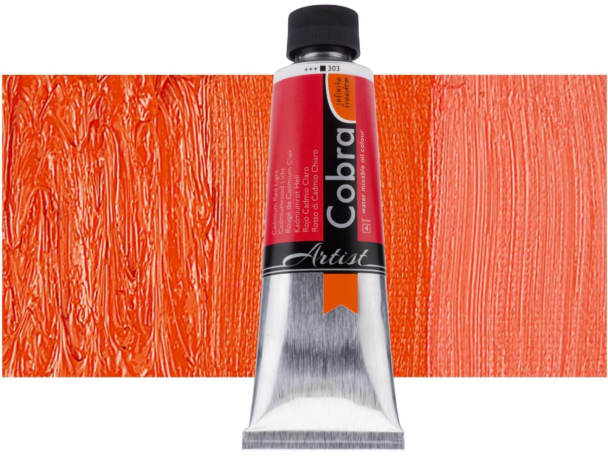 COBRA ARTIST WASSERVERMALBARE ÖLFARBE 150ML S4 303 KADMIUMROT HELL 1