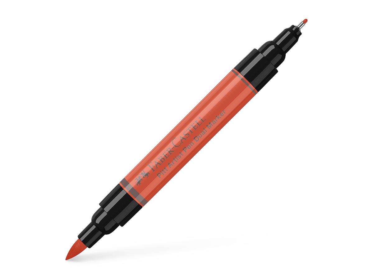 FABER-CASTELL PITT ARTIST PEN DUAL MARKER 118 SCHARLACH ROT 1