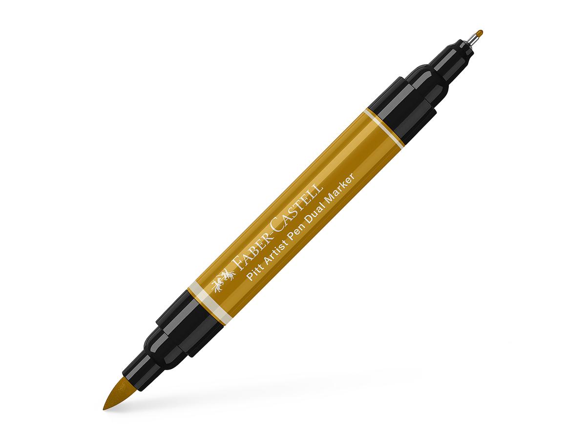 FABER-CASTELL PITT ARTIST PEN DUAL MARKER 268 GOLDGRÜN 1