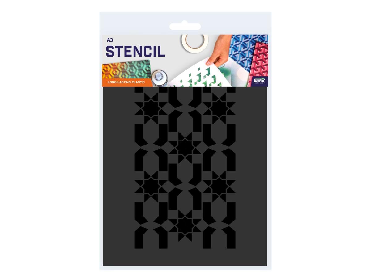 QBIX SCHABLONEN SET A3 TILES 3 MOSAIC 1