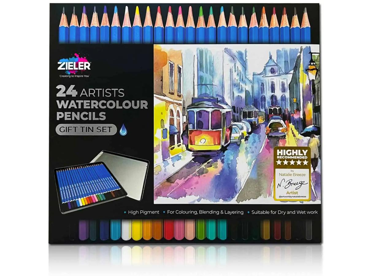 ZIELER AQUARELPOTLODEN SET 24 STUKS 1