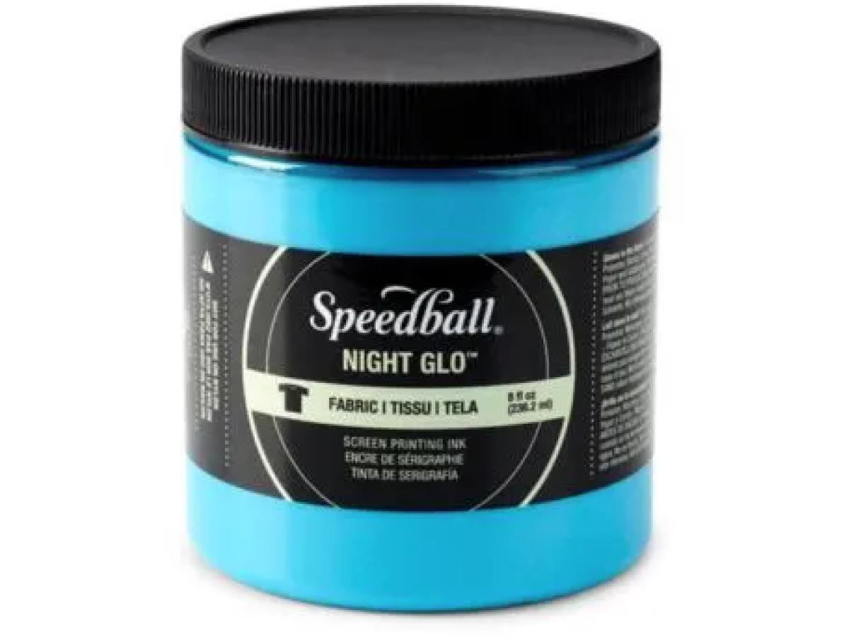 SPEEDBALL SIEBDRUCK FARBE FÜR TEXTIL 237ML NIGHT GLO BLAU 019 1