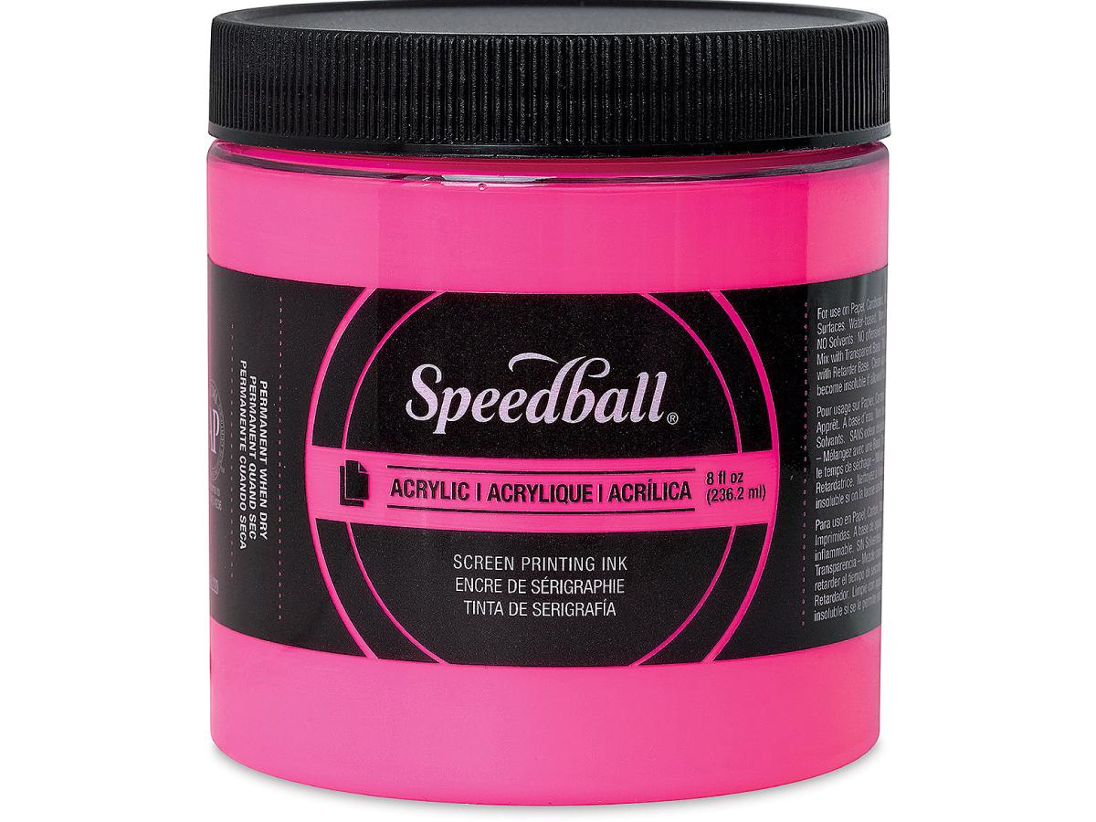 SPEEDBALL ACRYL SIEBDRUCKFARBE 237ML FLUORESCENT HOT PINK 021 1