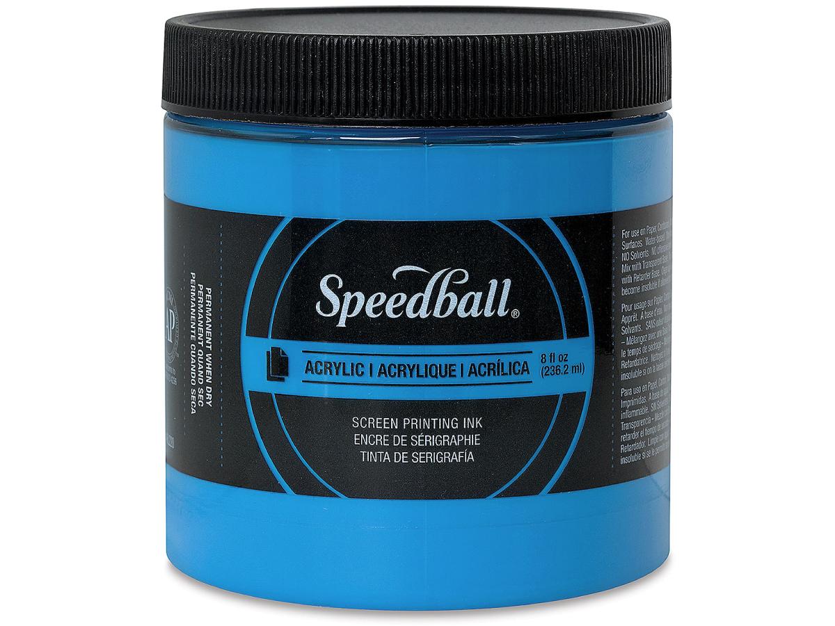 SPEEDBALL  ACRYL SIEBDRUCKFARBE 237ML FLUORESCENT BLUE 025 1