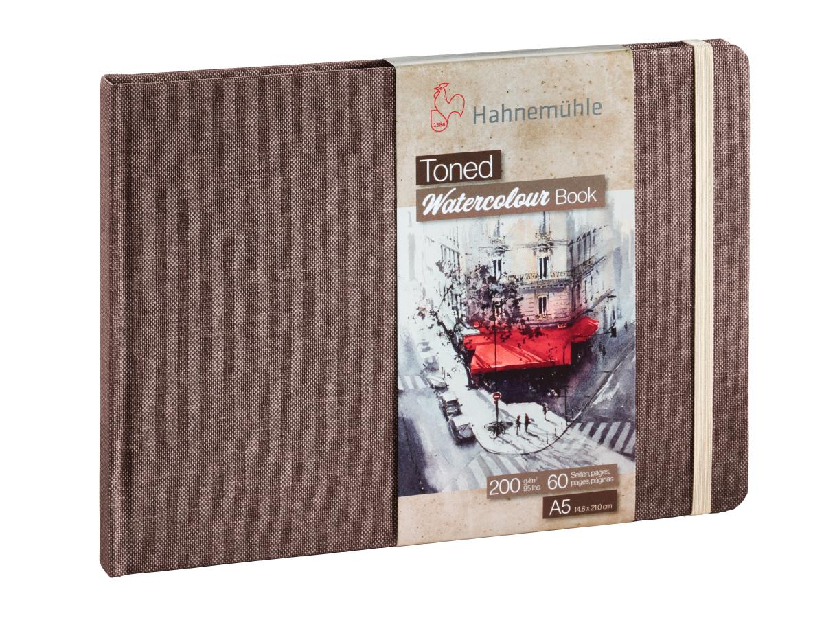 HAHNEMÜHLE TONED WATERCOLOUR BOOK A5 30 BLATT BEIGE 1