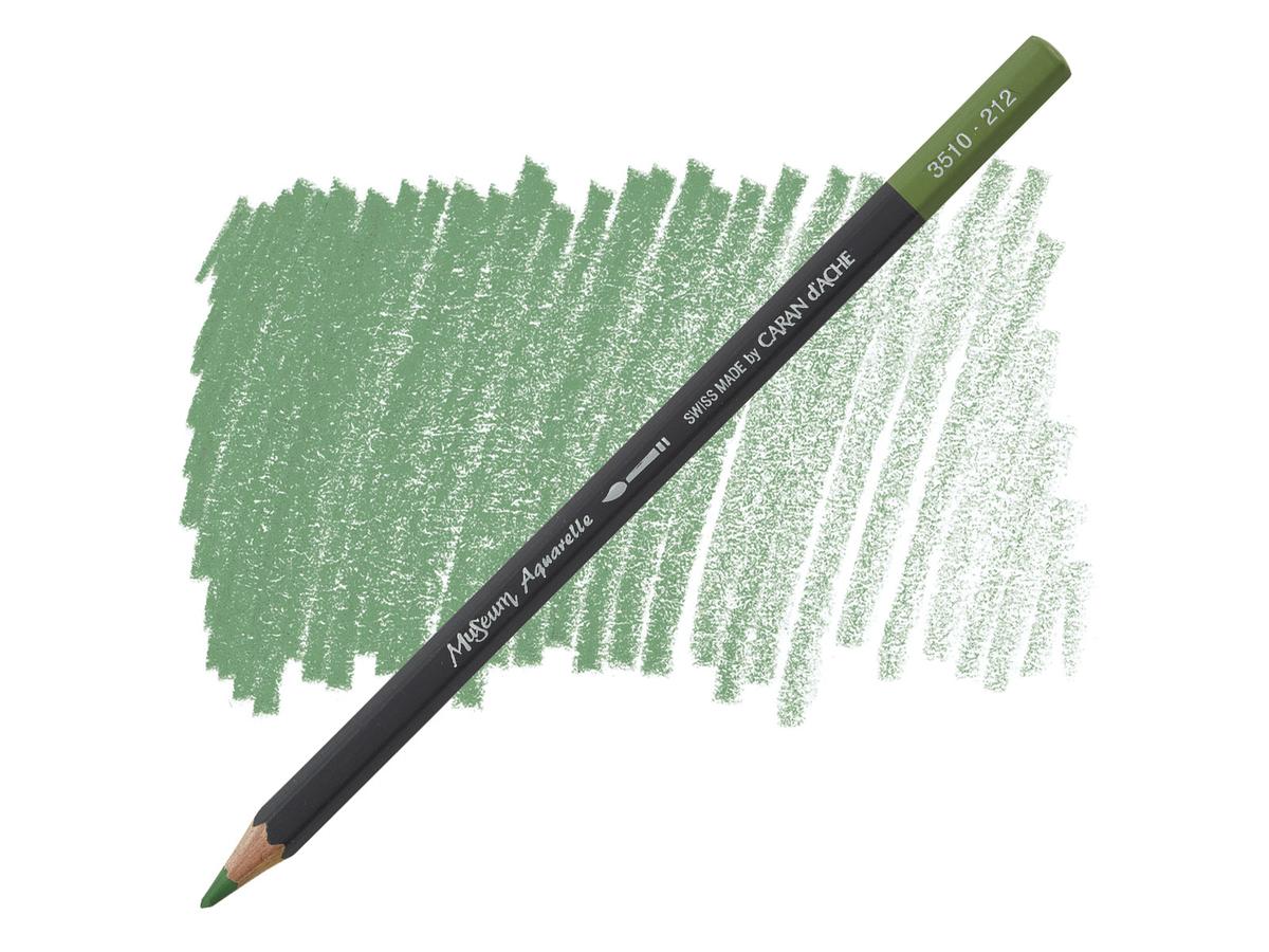 CARAN D'ACHE MUSEUM AQUARELLSTIFT 212 CHROMOXYDGRUN
 1