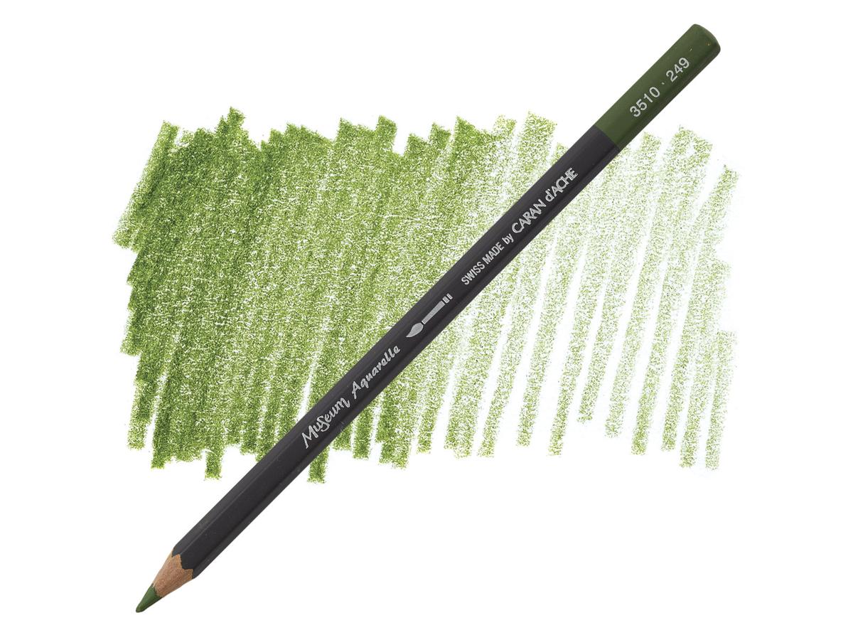 CARAN D'ACHE MUSEUM AQUARELLSTIFT 249 DUNKELOLIV
 1