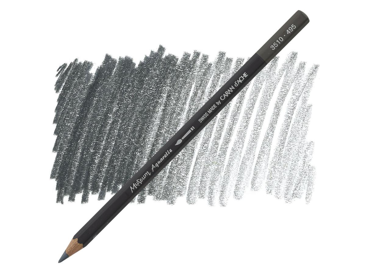 CARAN D'ACHE MUSEUM AQUARELLSTIFT 495 SCHIEFERGRAU
 1