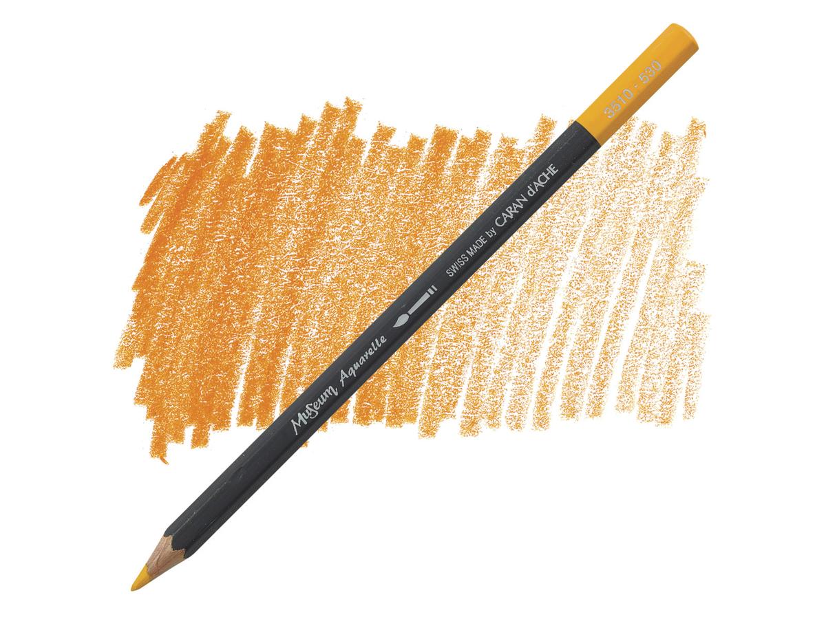CARAN D'ACHE MUSEUM AQUARELLSTIFT 530 GOLD KADMIUMGELB
 1