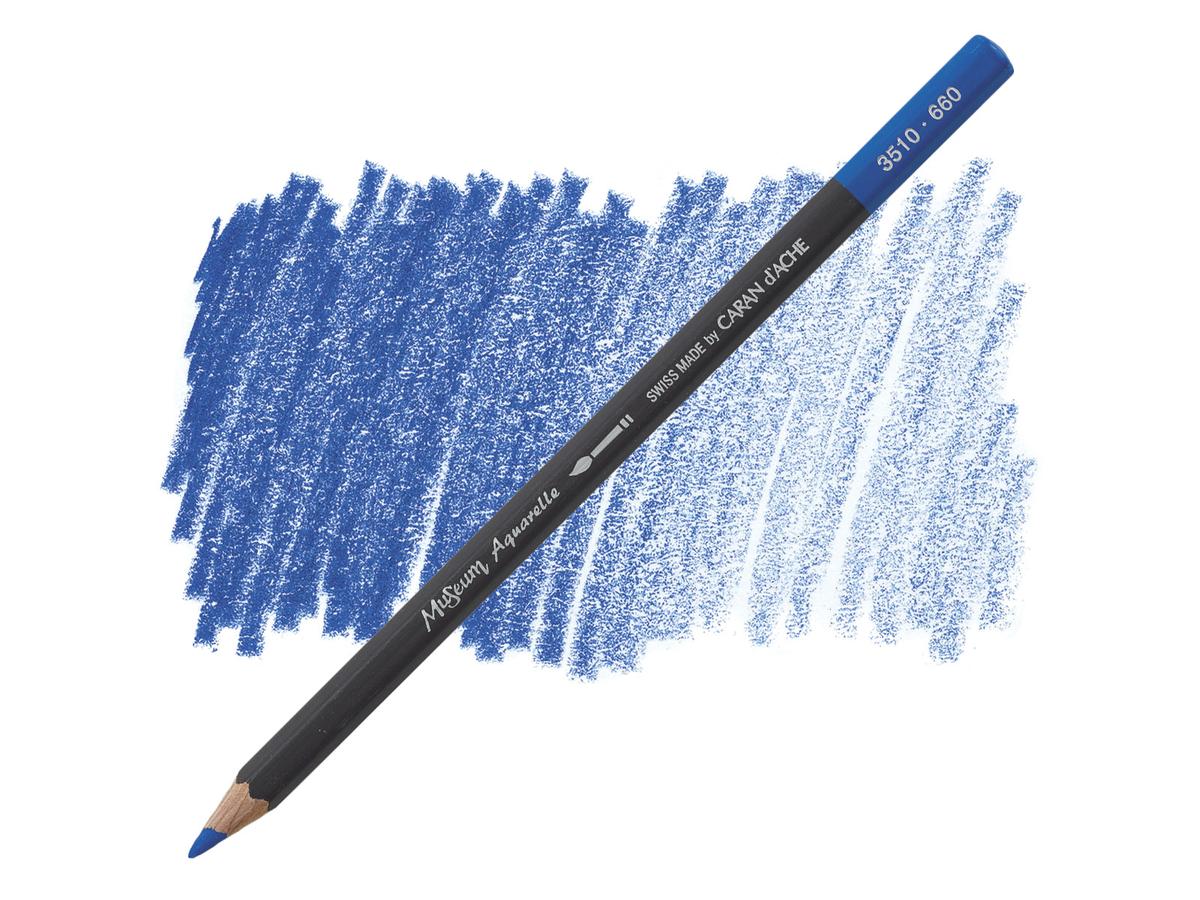 CARAN D'ACHE MUSEUM AQUARELLSTIFT 660 KOBALTBLAU MITTEL
 1