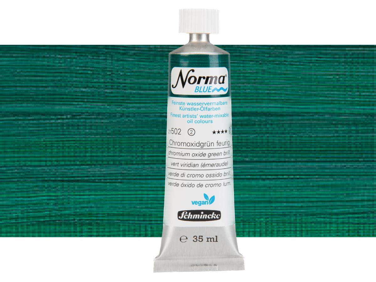 SCHMINCKE NORMA BLUE 35ML S2 502 CHROMOXIDGRÜN FEURIG 1