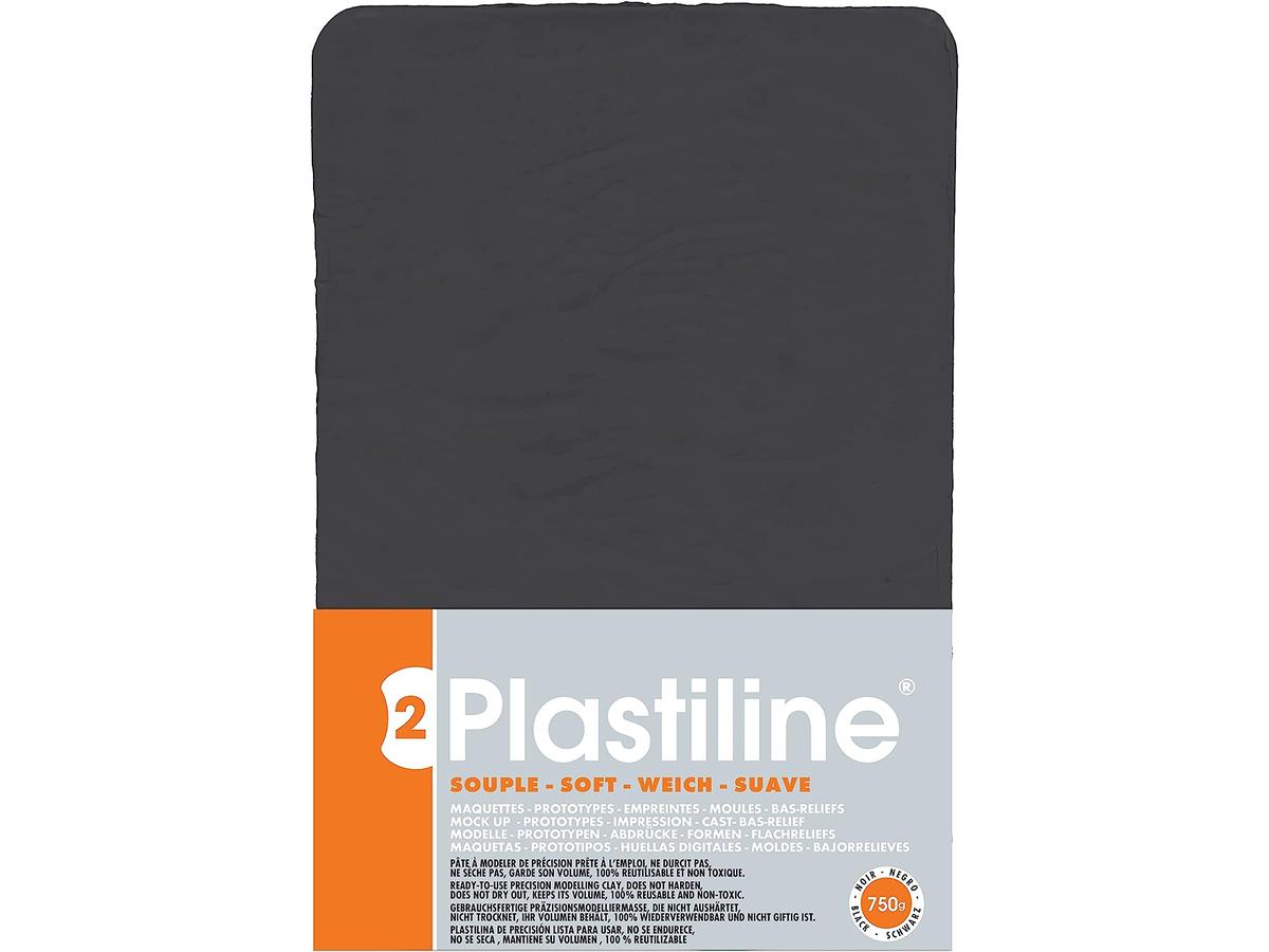 PLASTILINE SCHWARZ HÄRTE 50 750 GRAMM 1