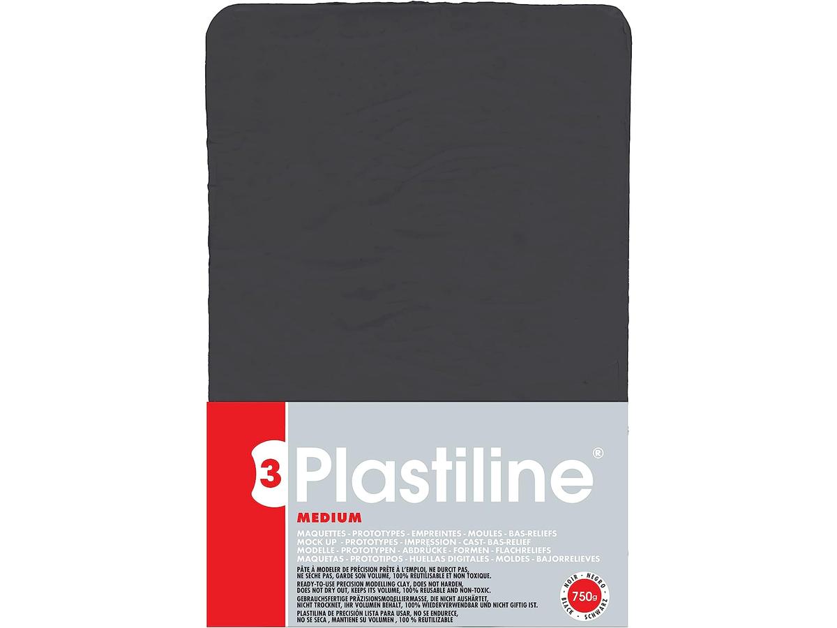 PLASTILINE SCHWARZ HÄRTE 55 750 GRAMM 1