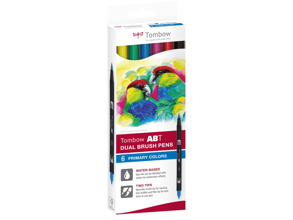 TOMBOW ABT DUAL BRUSH PEN PRIMARY 6ER SET 1