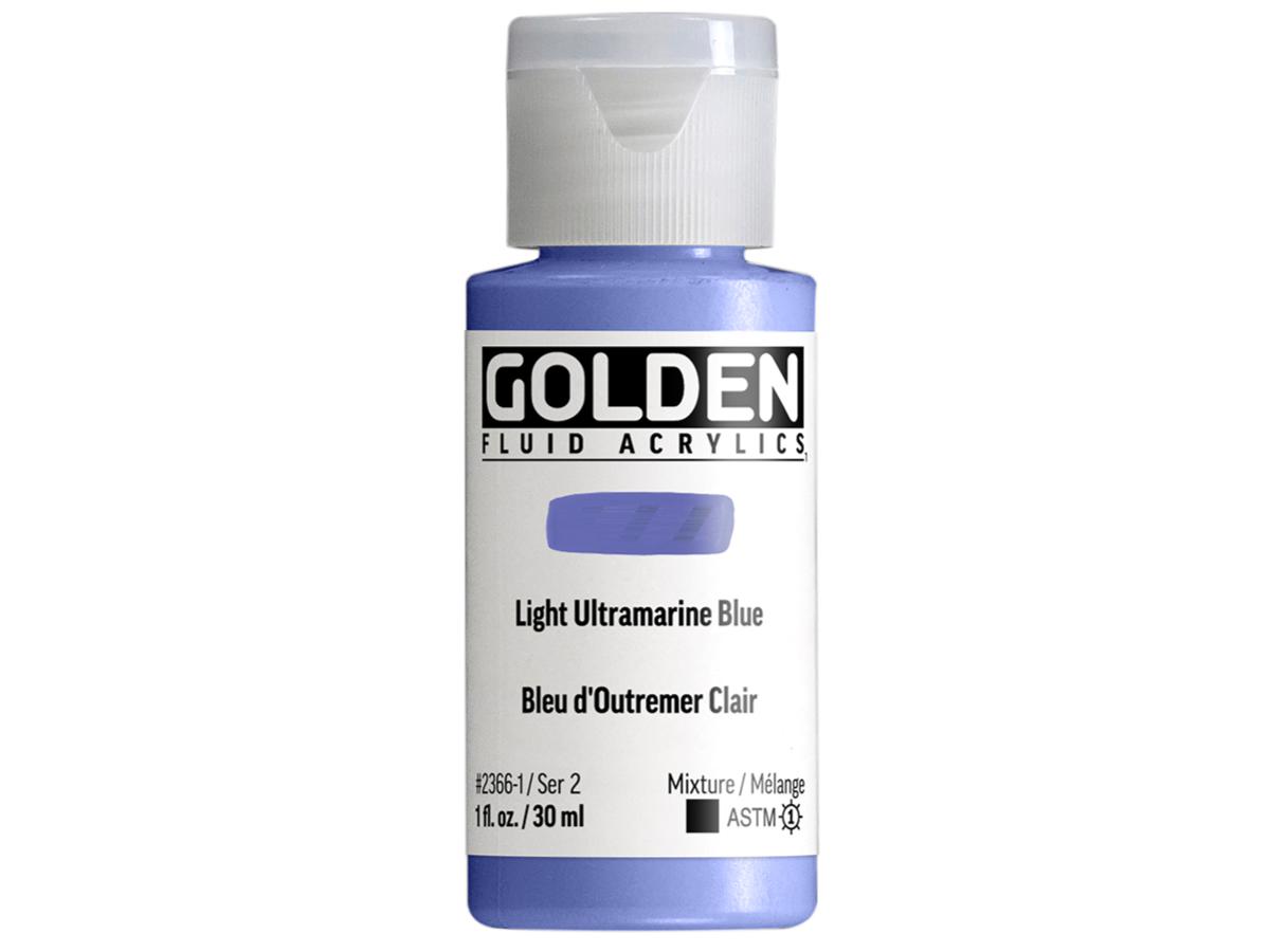 GOLDEN FLUID 30ML S2 366 LIGHT ULTRAMARINE BLUE 1
