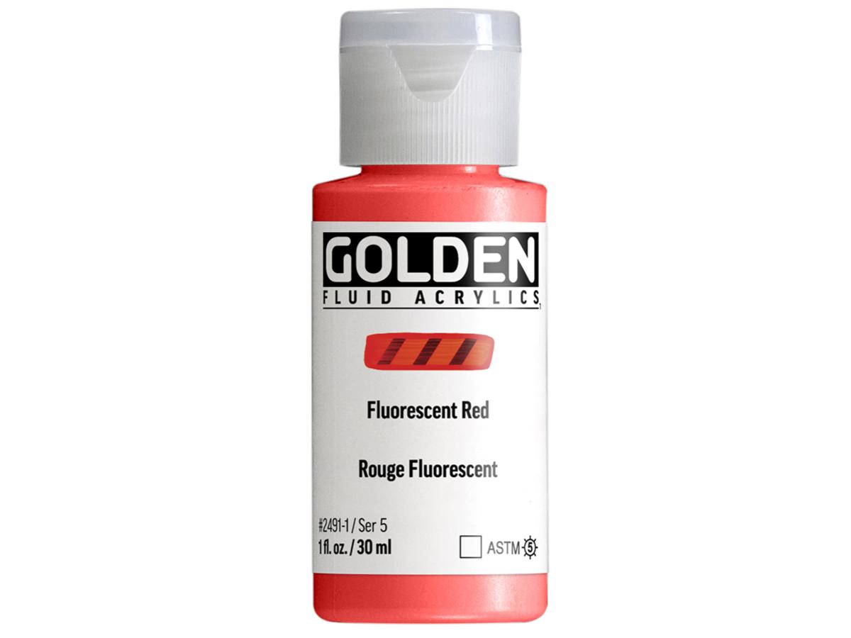 GOLDEN FLUID 30ML S5 2491 FLUORESCENT RED 1