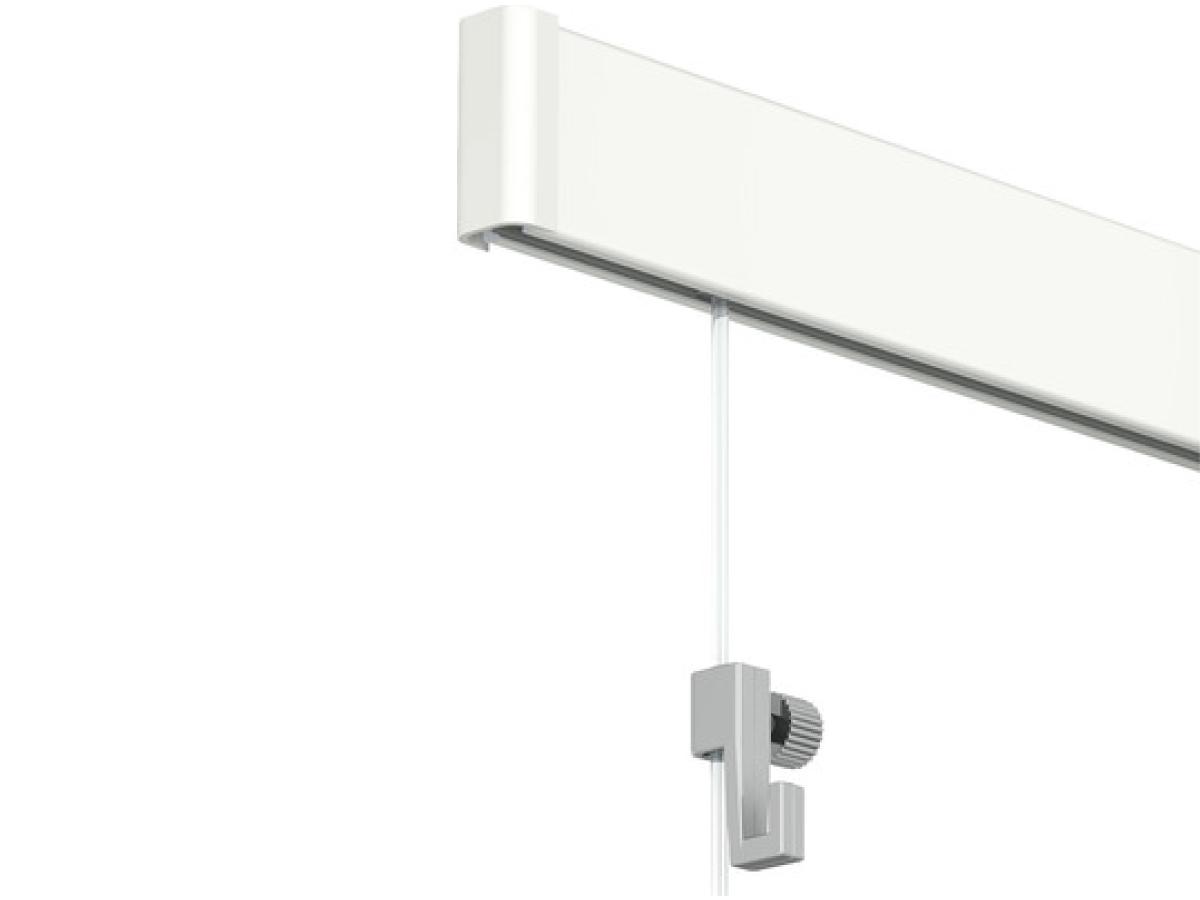ARTI TEQ KOMPLETTPAKET 200CM KLICK SCHIENE RAL9010 WEISS 1