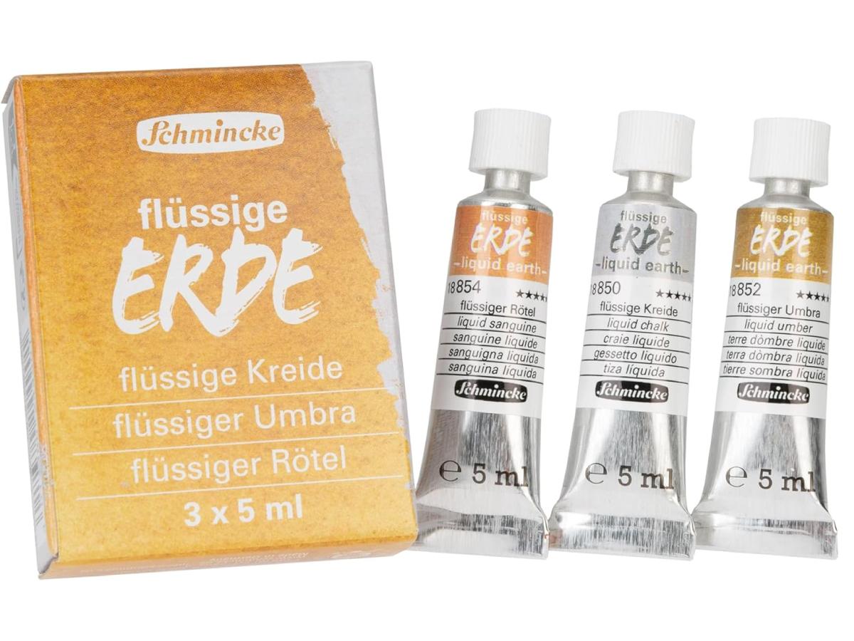 SCHMINCKE FLÜSSIGE ERDE SET 3 X 5ML TUBEN 1