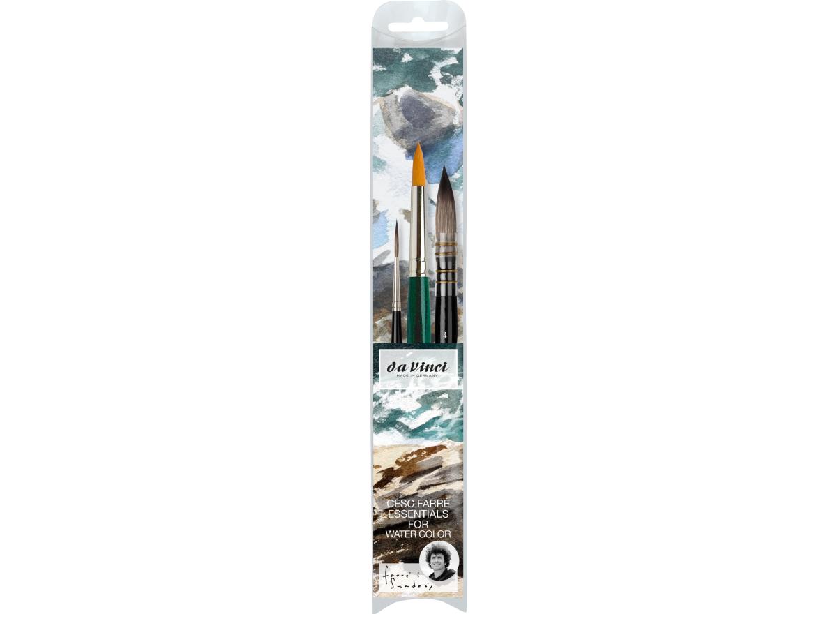 DA VINCI SIGNATURE CESC FARRÉ 4013 AQUARELLPINSEL SET 3X 1