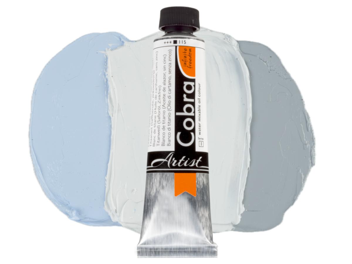 COBRA ARTIST WASSERVERMALBARE ÖLFARBE 40ML 115 TITANWEISS (ÖLDISTEL) 1