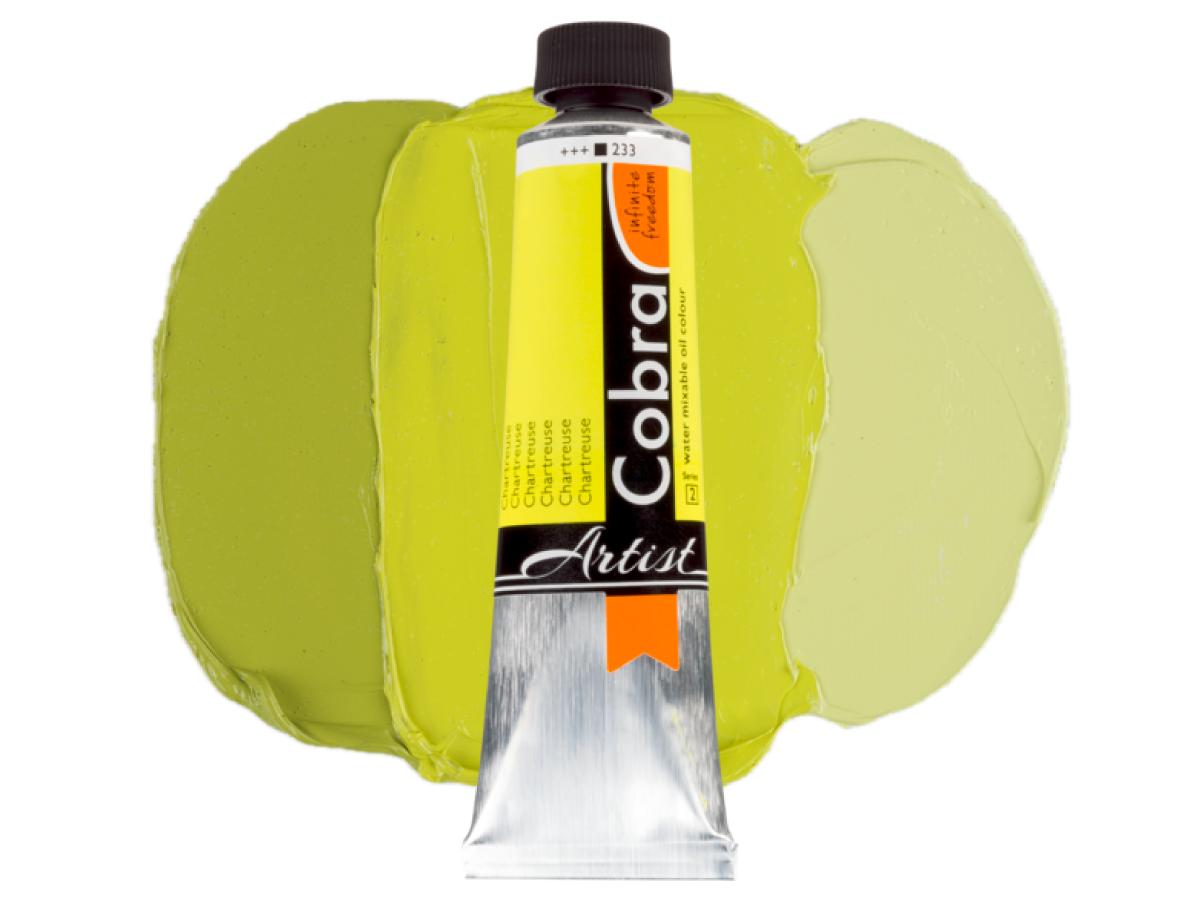 COBRA ARTIST WASSERVERMALBARE ÖLFARBE 40ML 233 CHARTREUSE GRÜN 1