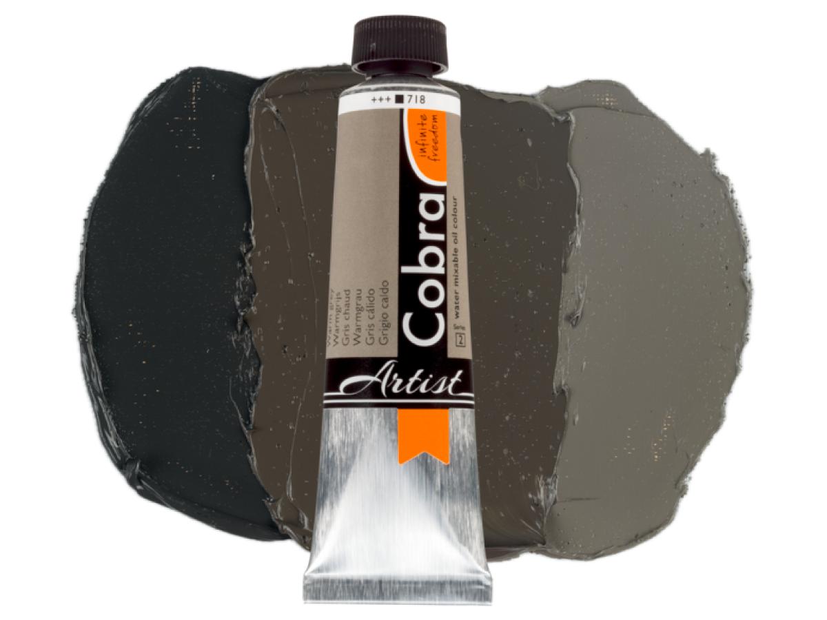 COBRA ARTIST WASSERVERMALBARE ÖLFARBE 40ML 718 WARMGRAU 1