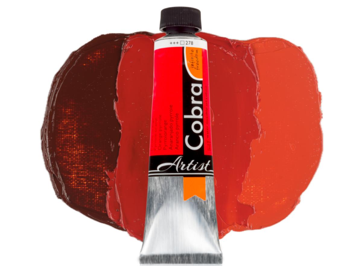 COBRA ARTIST WASSERVERMALBARE ÖLFARBE 40ML 278 PYROL ORANGE 1