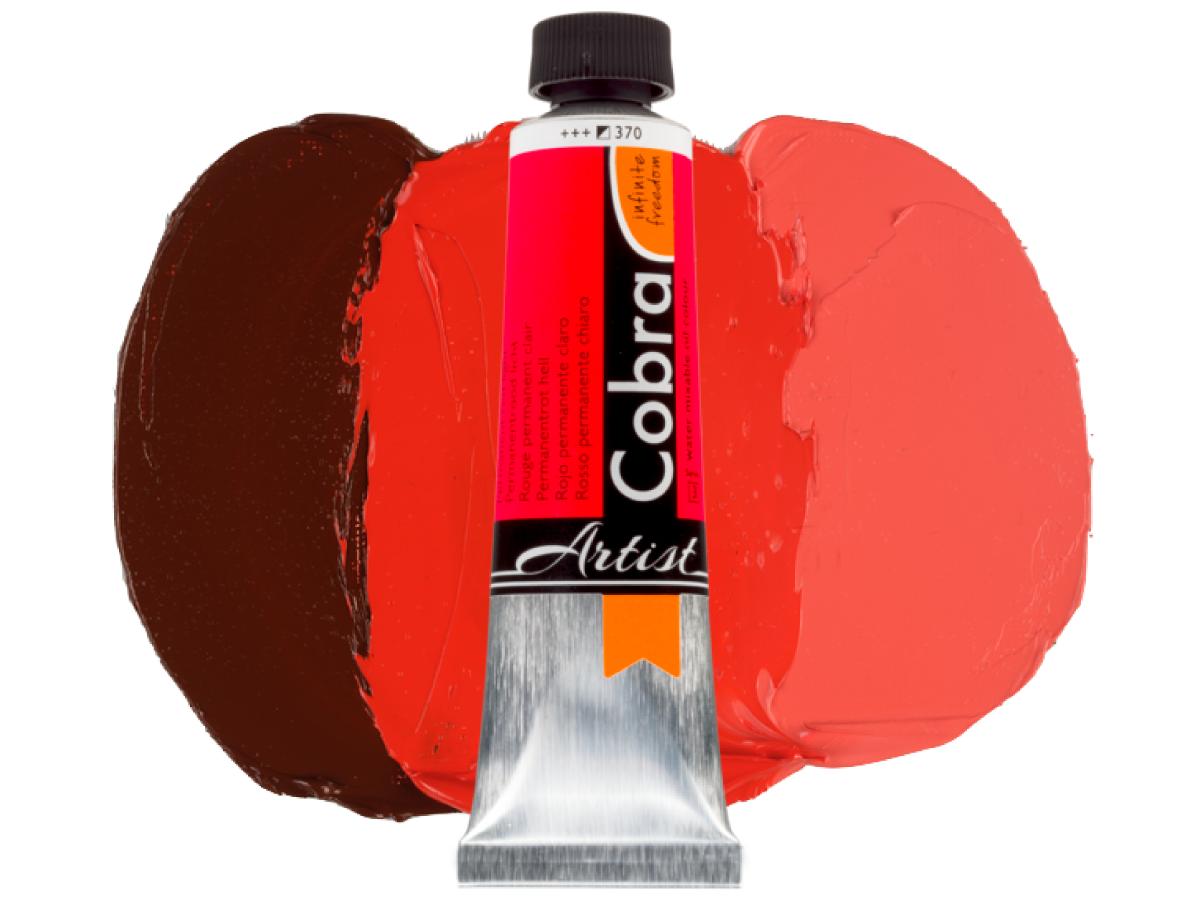 COBRA ARTIST WASSERVERMALBARE ÖLFARBE 40ML PARMANENTROT HELL 1