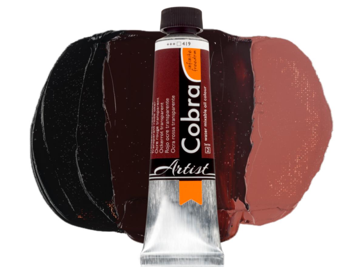 COBRA ARTIST WASSERVERMALBARE ÖLFARBE 40ML 419 OCKERROT TRANPARENT 1