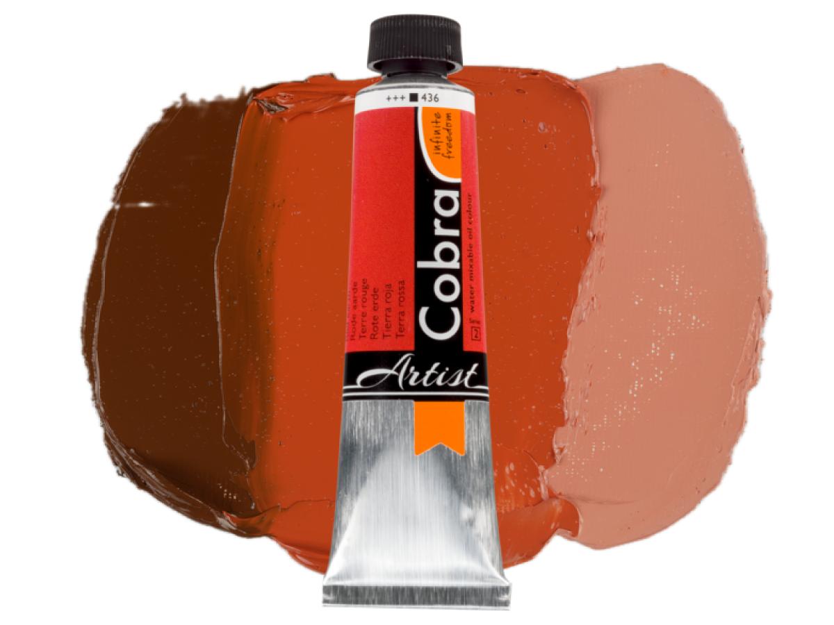 COBRA ARTIST WASSERVERMALBARE ÖLFARBE 40ML 436 ROTE ERDE 1