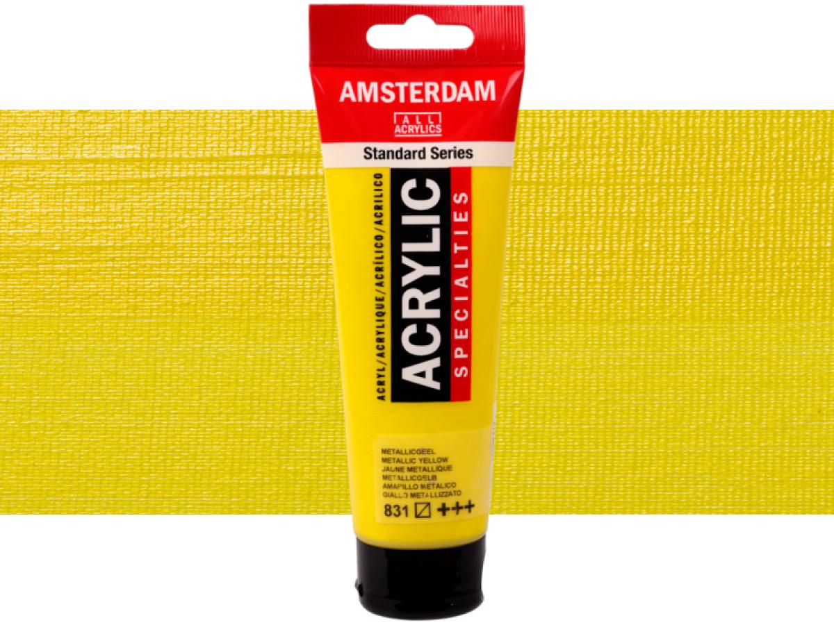 TALENS AMSTERDAM STANDARD ACRYL 120ML 831 METALLISCH GELB 1