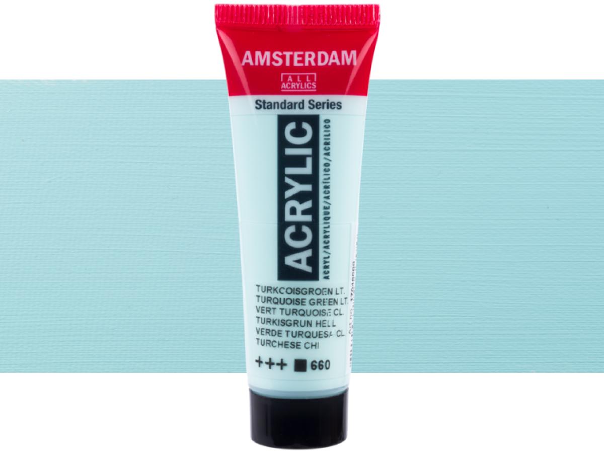 TALENS AMSTERDAM STANDARD ACRY 20ML 660 TÜRKIS GRÜN HELL 1