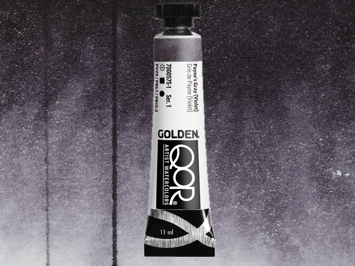 GOLDEN QOR WATERCOLOR 11ML SERIE 1 PAYNE'S GRAY VIOLET 575 1
