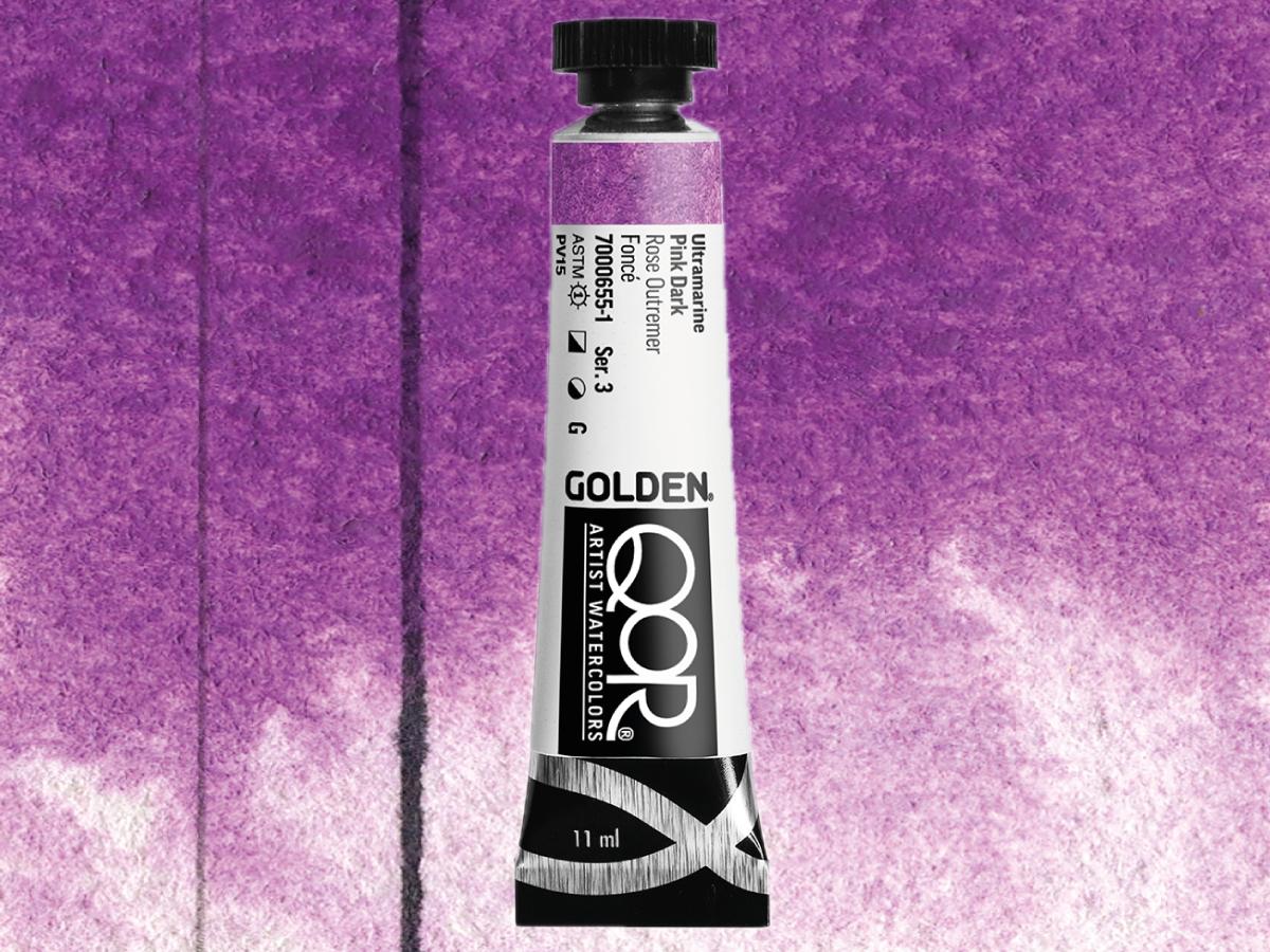 GOLDEN QOR WATERCOLOR 11ML SERIE 3 ULTRAMARINE PINK DARK 655 1