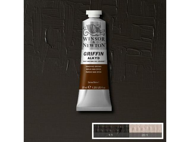 WINSOR & NEWTON GRIFFIN ALKYD 37ML S1 676 VANDYKE BROWN 1