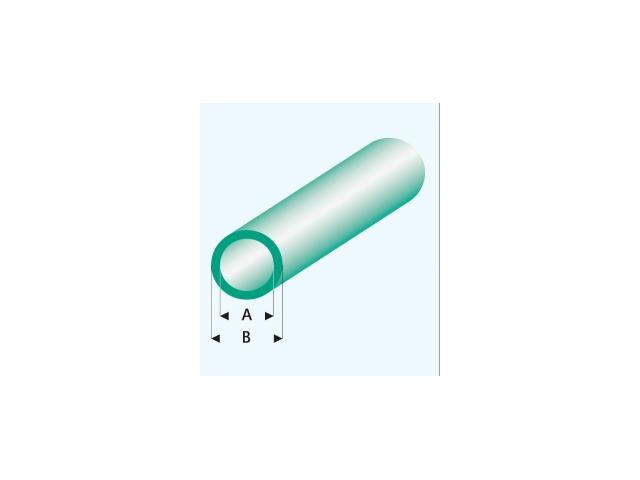 PROFIL ROHR GLASKLAR GRÜN (A=)4,0X5,0MM 33CM 428-57/3 1